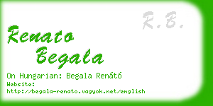 renato begala business card