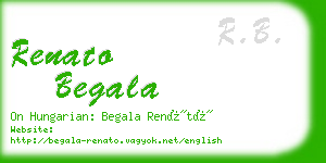 renato begala business card